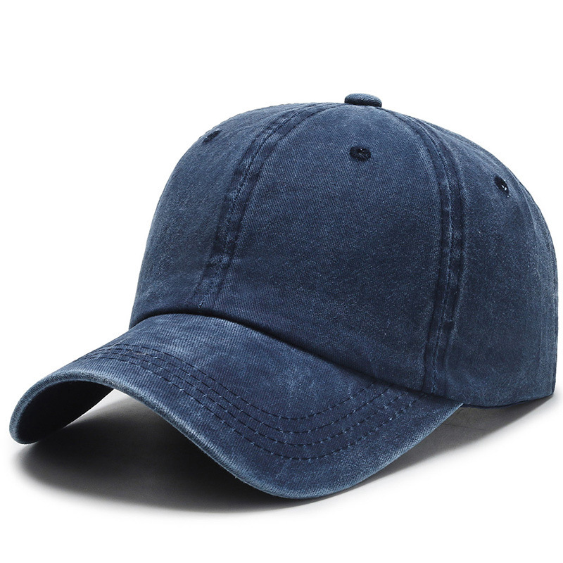 Distressed Washed Retro Solid Color Baseball Cap for Women 4