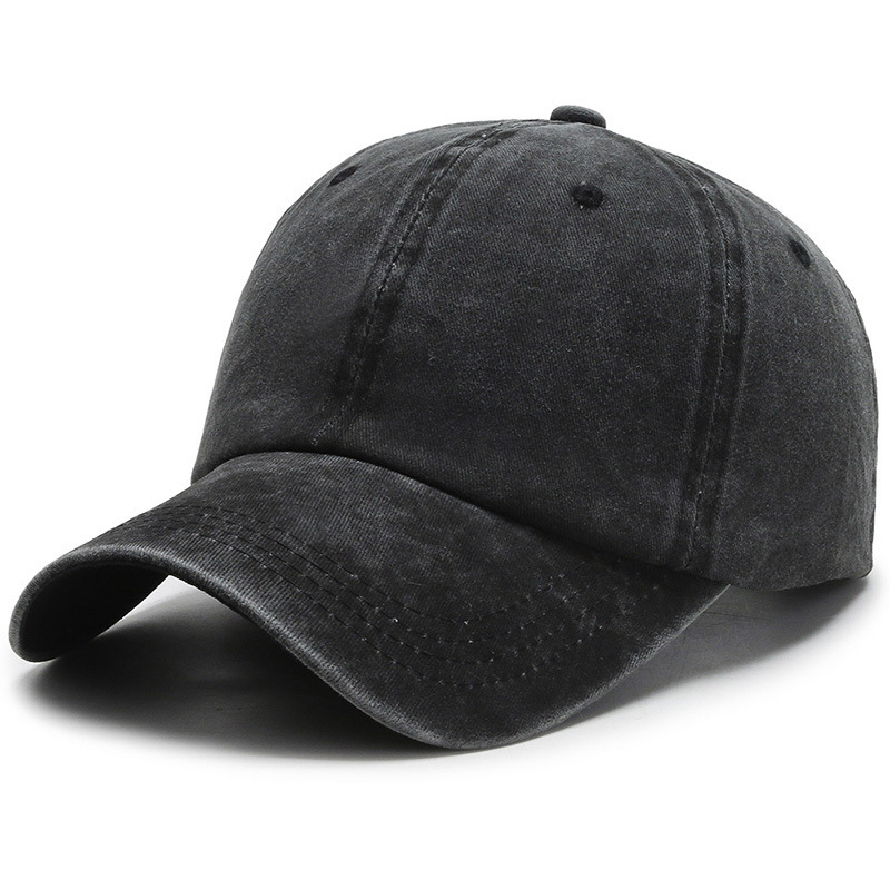 Distressed Washed Retro Solid Color Baseball Cap for Women 5
