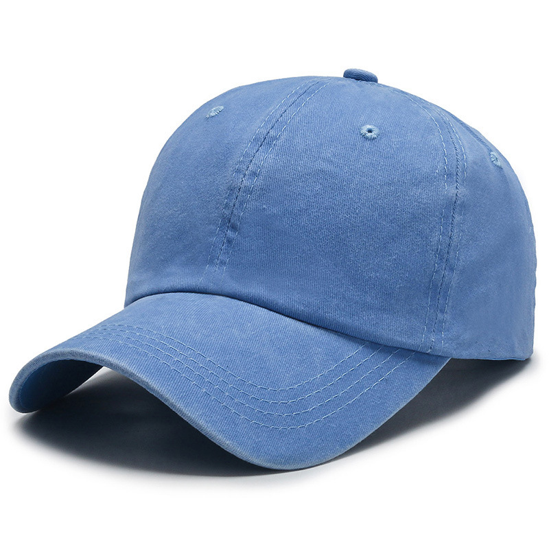 Distressed Washed Retro Solid Color Baseball Cap for Women 14