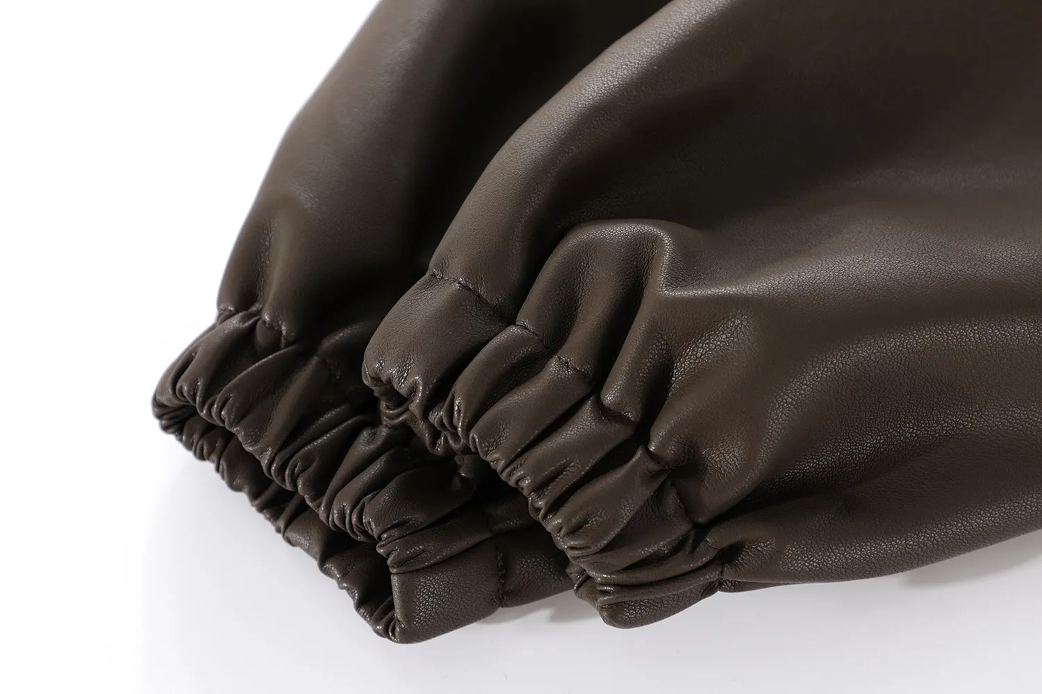 Brown Leather Look Jacket Womens for Marketplace Factory Direct Supply 4