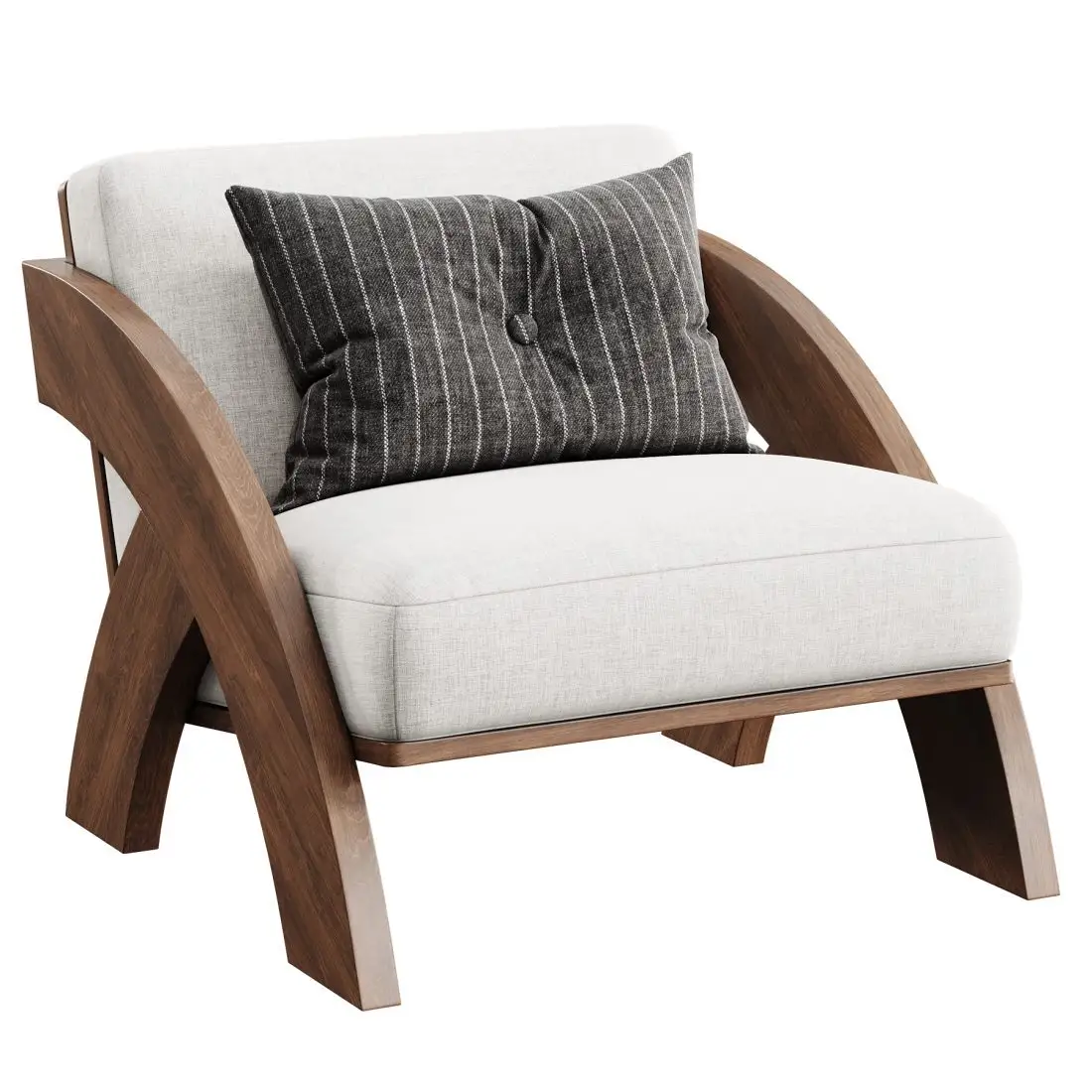 Modern Lounge Chair and Ottoman Modern by HENYANG 5