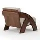 Modern Lounge Chair and Ottoman Modern by HENYANG 6