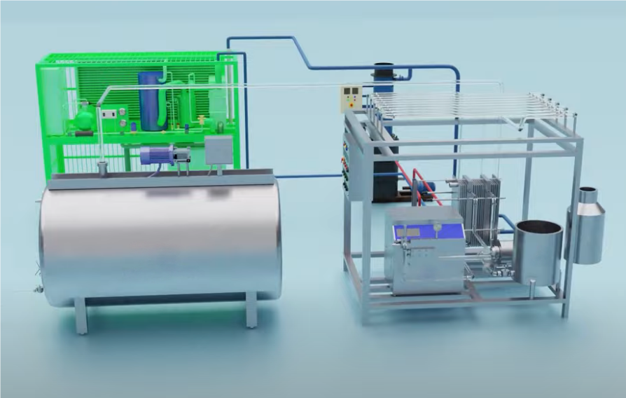 Automatic Milk Yoghurt Dairy Production Line High Productivity 1