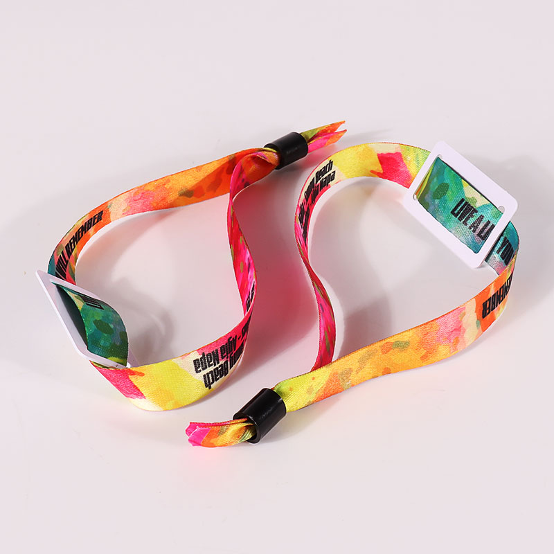 Benutzerdefinierte Einweg-Festival-RFID-Armbänder, NFC-Chip-Webstoff-Smart-Armbänder 6