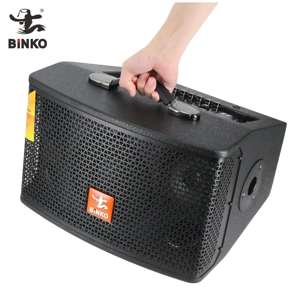 Professional Outdoor Audio Waterproof 8 Inch Handle Guitar Amp with AUX Communication Wood Material For Performances Support USB/TF/AUX/AUD BiNKO AUL-JS88Y 1