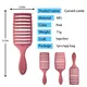 Vented Blow Dry Hair Brush Supply Purple，Green，Black，Rose Red 3
