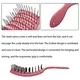 Vented Blow Dry Hair Brush Supply Purple，Green，Black，Rose Red 5