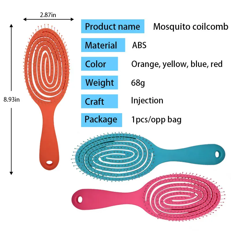 Artisans Curved Vented Styling Hair Brush Purple，Green，Black，Rose Red Curved Vented Styling Hair Brushnew Arrival 3