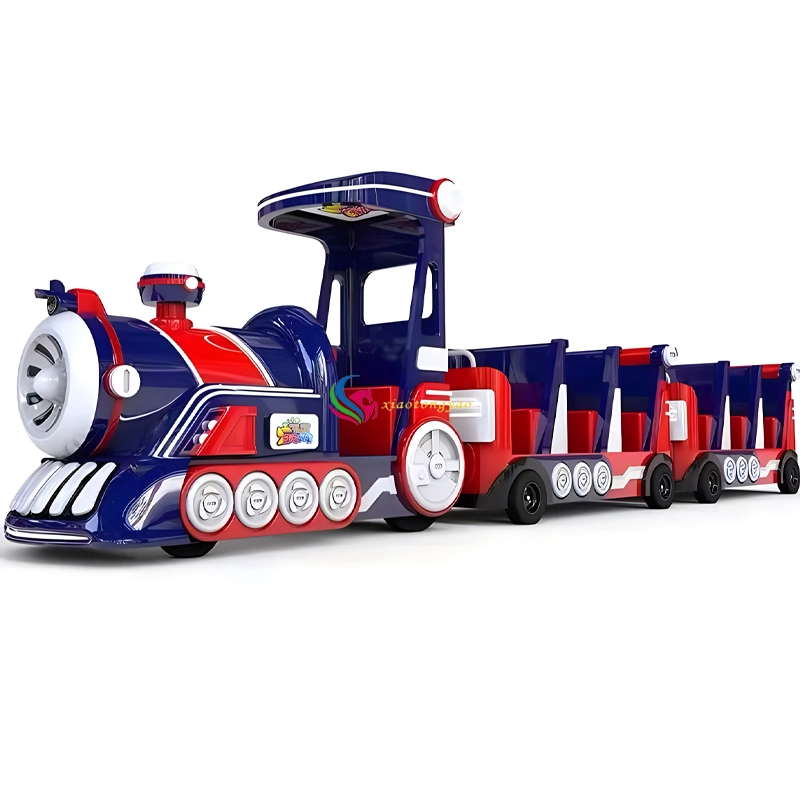 Factory supplies commercial shopping center, children ride large trackless trains, electric shopping center trains 1