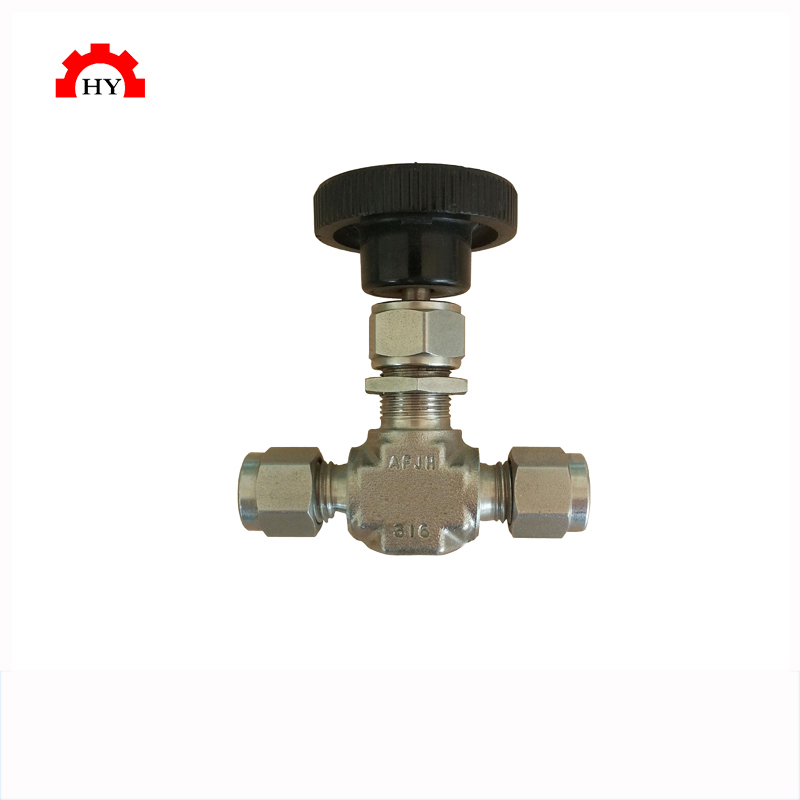 HY SS304 SS316 1000 PSI Double Ferrules Compression Needle Valve ...