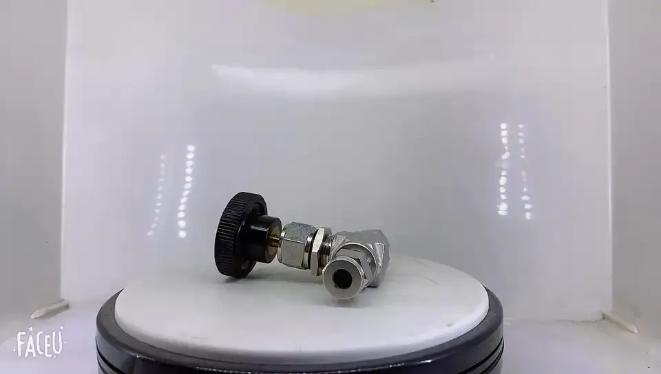 HY SS304 SS316 Valve à aiguille de compression à double virole 1000 PSI 1
