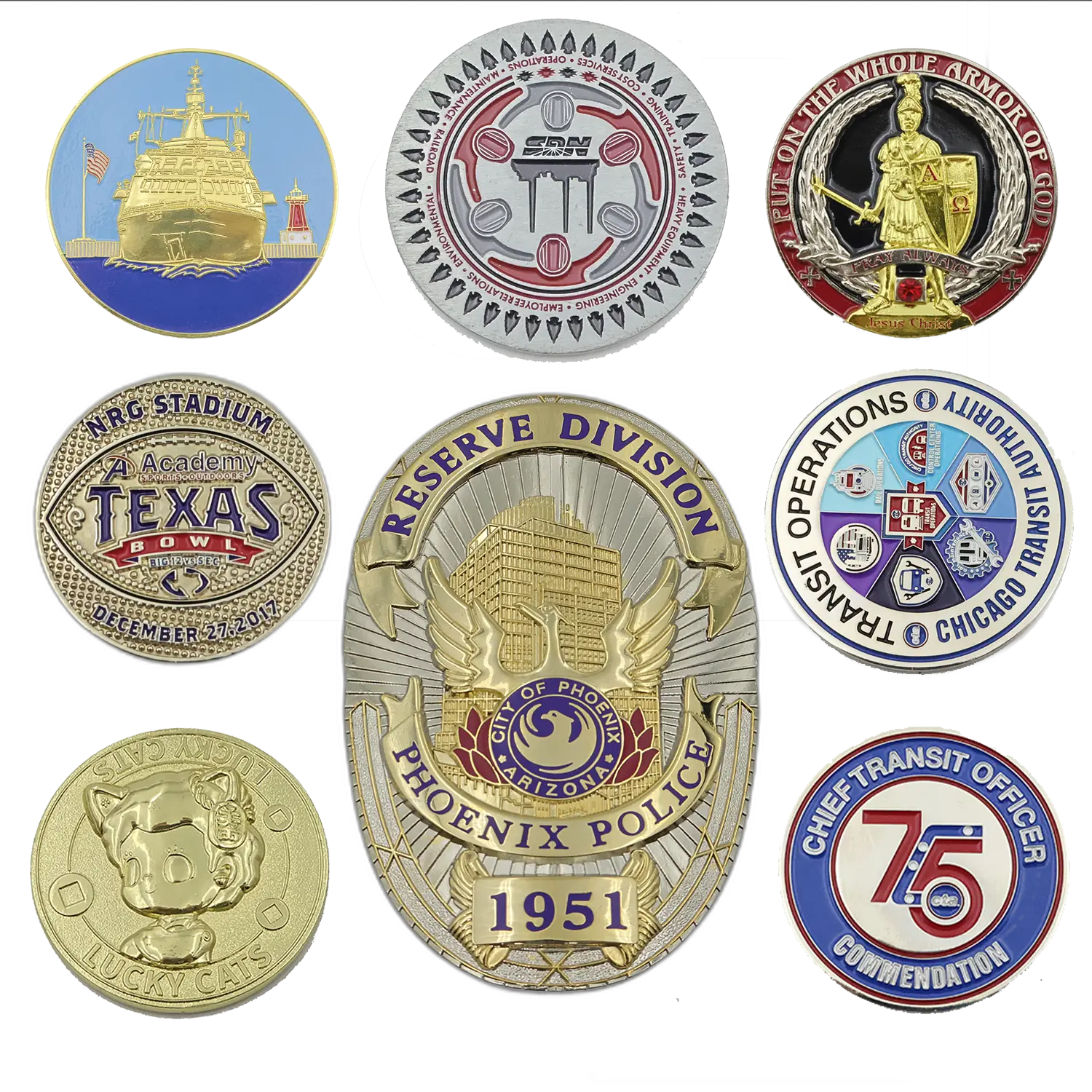 Custom Made Challenge Coins - - BOB Gift-1 1
