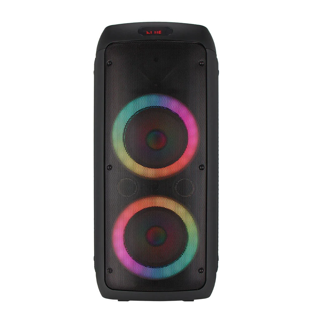 Altavoz de karaoke Partybox de 1000 W Sistema de audio LED RGB para exteriores Sonido con graves Bluetooth 5.0 con altavoz de micrófono inalámbrico para acampar, patio trasero, playa BiNKO ZJZ-2086D 1