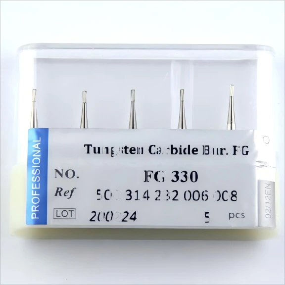 FG330 (ISO 500 314 232 006 008) Сертифицированное CE ISO высокоскоростное стоматологическое твердосплавное стоматологическое оборудование 1