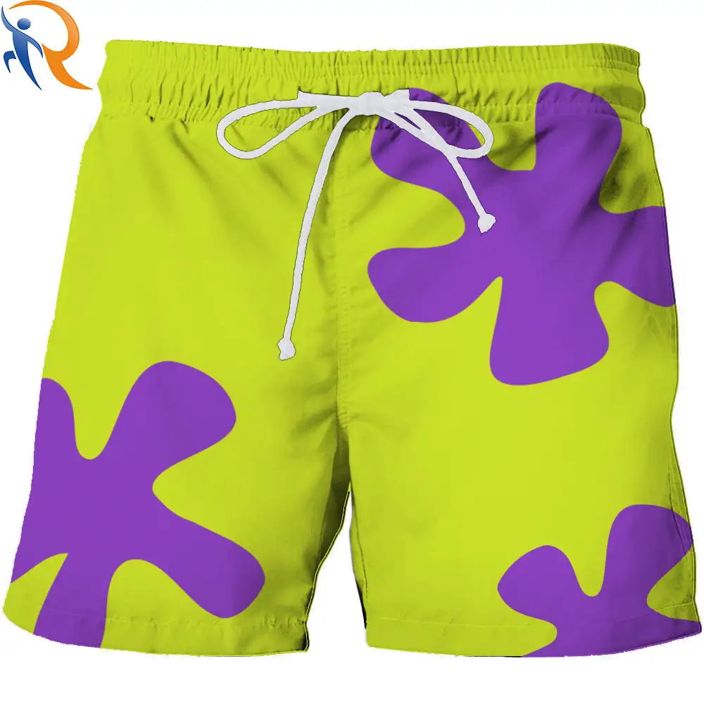 Pai Daxing the same 3D digital printed beach pants men's shorts Women's shorts 1