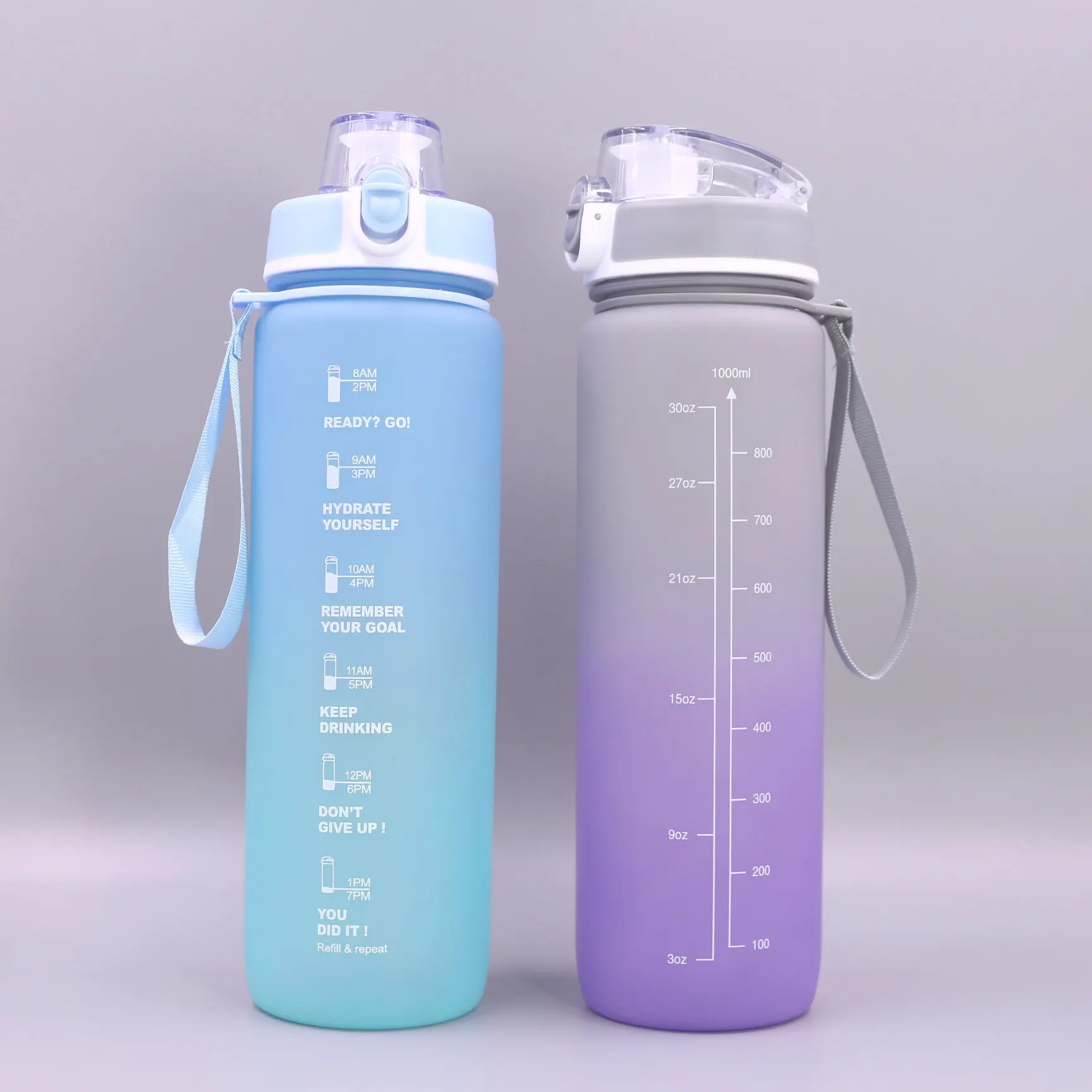 Water Bottle with Straw 1000 Piece - for Student - Kingline 2