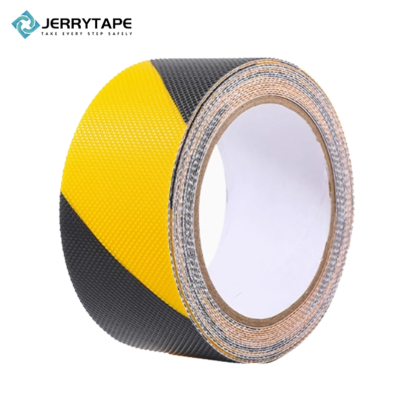 Jerrytape Siyah & merdivenler, basamaklar ve asansörler için sarı elmas damarlı banyo güvenliği kaymaz bant 1