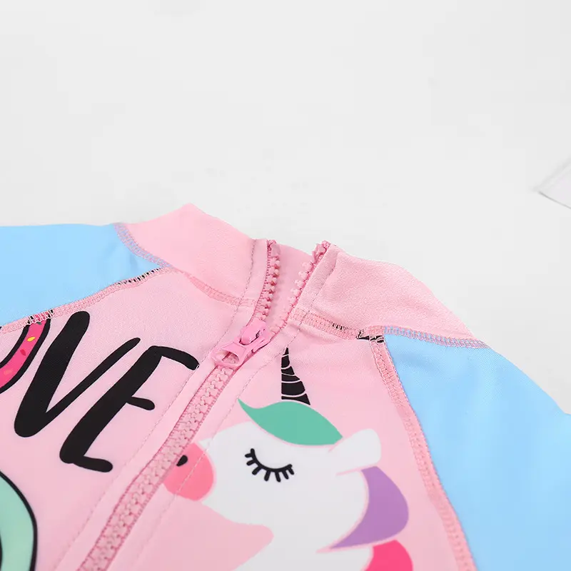 Lanteng Sportswear Swimsuits for Kids Duas peças de roupas de banho aceitáveis ​​para crianças fornecedores de duas peças 2