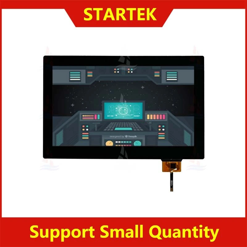 Module LCD TFT industriel haute luminosité 10.1 pouces 1024x600 IPS avec panneau tactile capacitif KD101WSFPA055-C065A 1
