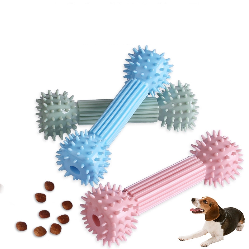 High quality Food Grade TPR pet toy teaser stick Pet Chewing Toy Food Leaking Cleaning Teeth 1