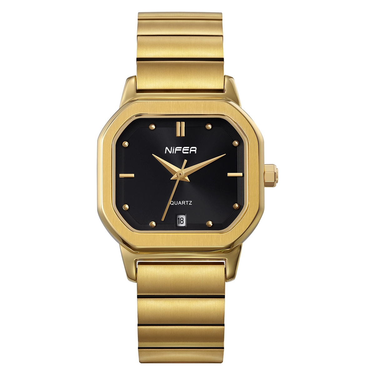 Reloj de cuarzo cuadrado ultrafino y elegante para hombre con pantalla de calendario para un estilo de vida refinado 1