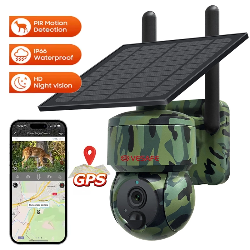 Nouvelle caméra de chasse solaire camouflage GPS 1