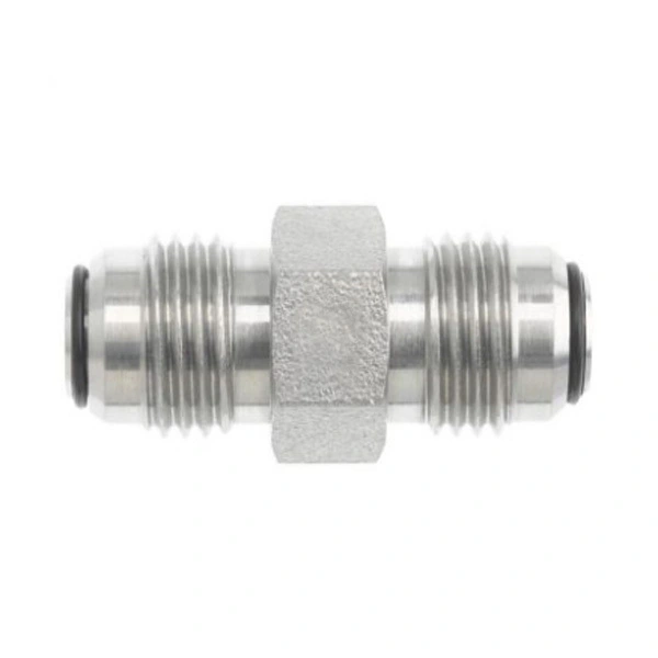 NJ JIC Flare O Ring Raccordi Acciaio al carbonio Dritto Flare-O Union F2403 1