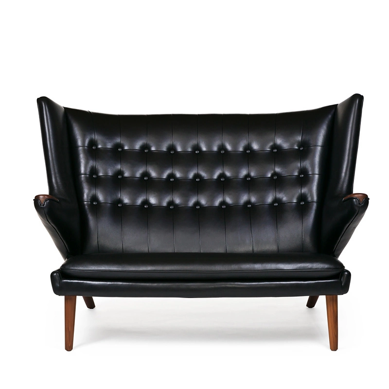 Modern home leather fabric sofa chair with ottoman suitable for bedroom living room hotel 1