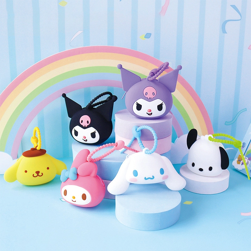 Sanrio mini headphone storage bag pendant series creative silicone PVC clutch bag wholesale 1