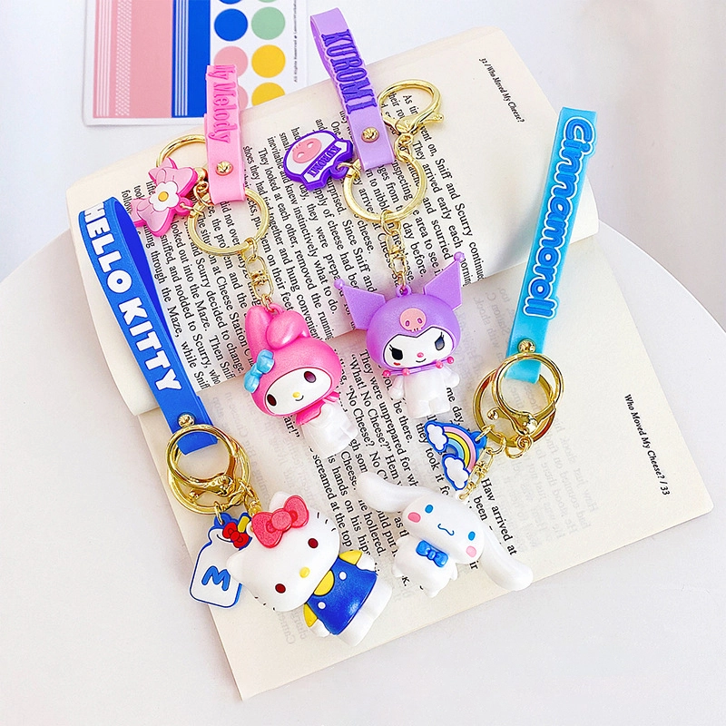 Fantasy Glitter Sanrio Keychain Accessories PVC Hand Rope Pendant Four Star Series 1