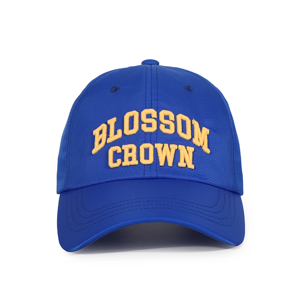 Blue Soft Adjustable Baseball Cap Gold Letters 3D Embroidery Dad Hats 1