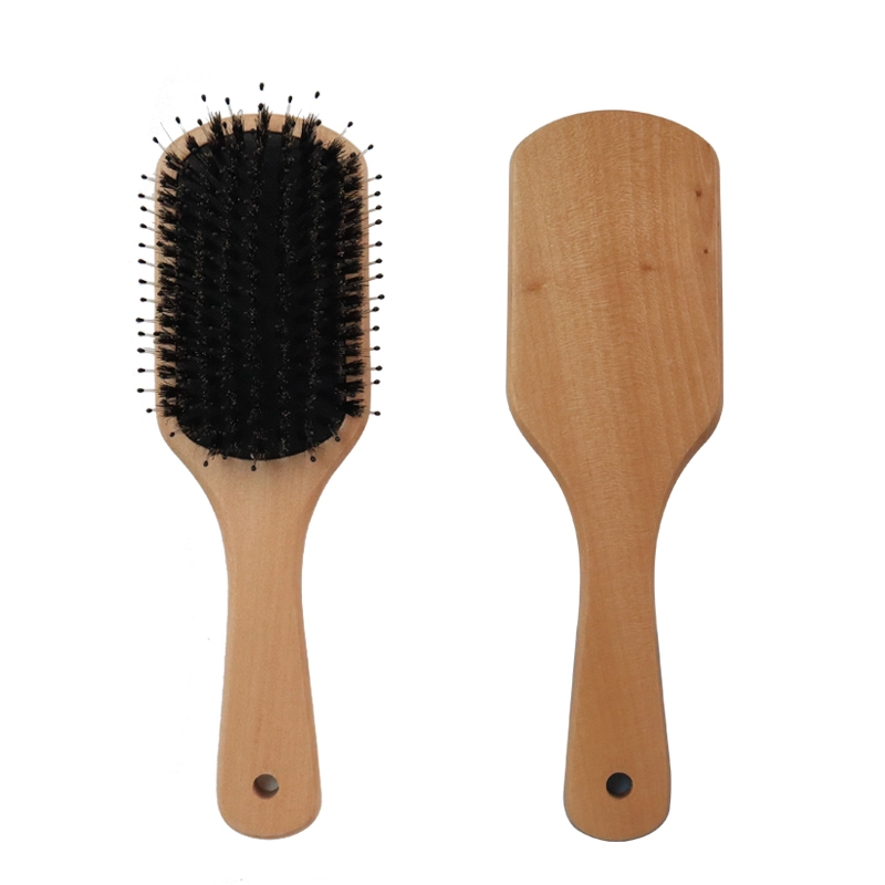 Pig Mane Solid Wood New Portable Beech Wood Care Air Cushion Massage Comb 1