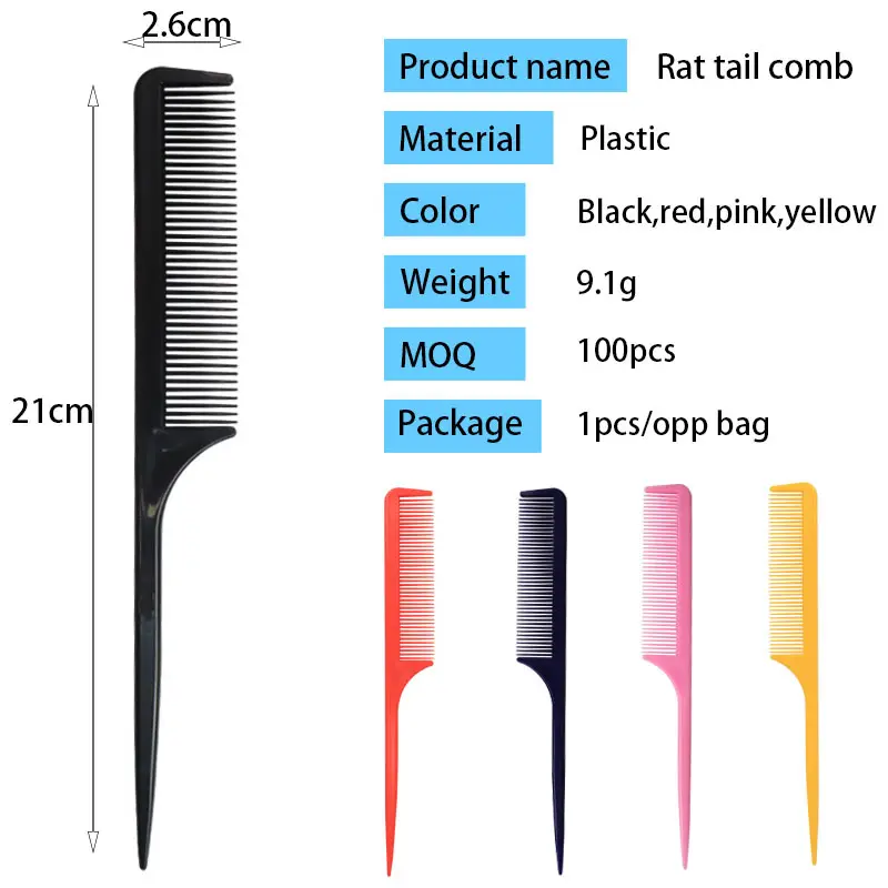 Good Selling Rat Tail Comb for Highlights Rat Tail Comb for Highlights Company 3