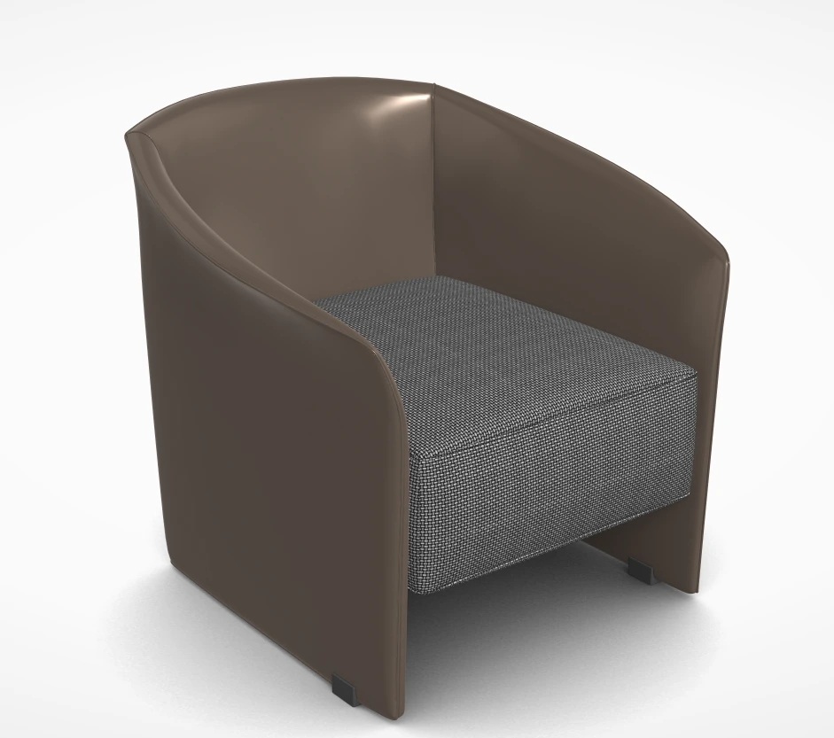Modern Light Luxury Saddle Leather Dining Chair  Home Furniture Nordic Backrest Armchair For Restaurant 1