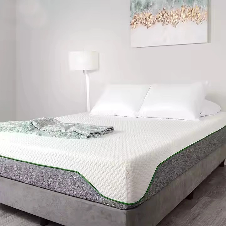 Tani hotelowy materac lateksowy z pojedynczym łóżkiem typu queen-size w pudełku z hybrydowym materacem, nowoczesne pełnowymiarowe łóżko typu king-size z pianką z pamięcią kształtu IN-F053 1