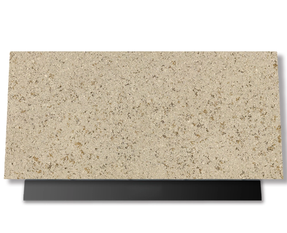 AllandCabinet Sand Leaf Quartz Stone Countertop Kitchen Storage Cabinets For Indoor 1