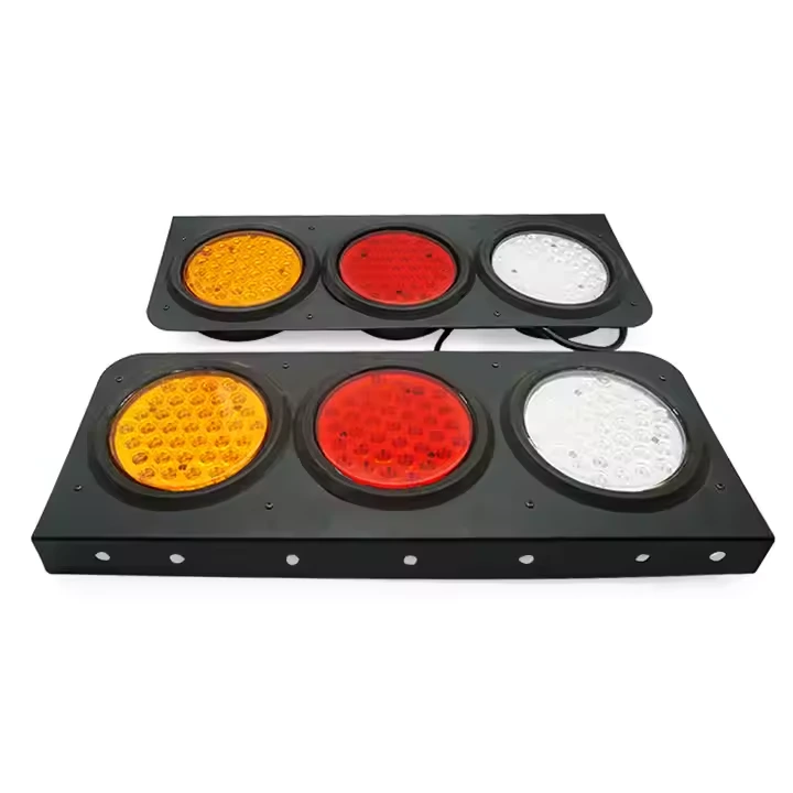 BAOBAO  12V/24V Truck Signal Lamp 72 LED Stop Turn Tail Back-up Combination Light Driving Lorry Truck Light  BB696 1