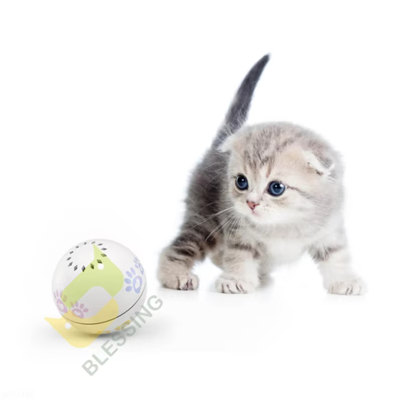 Pelota de juguete inteligente interactiva OEM para gatos, mascota recargable por USB, juguete para gatitos, gato automático, movimiento de juego, pelota para mascotas 1