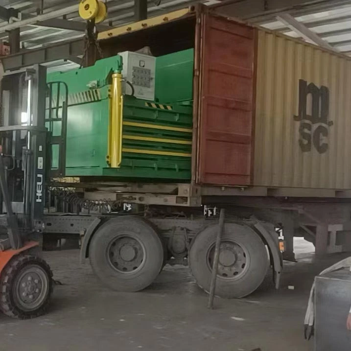 آلة ضغط بالات الزجاجات البلاستيكية الأفقية الأوتوماتيكية الكاملة الهيدروليكية 1