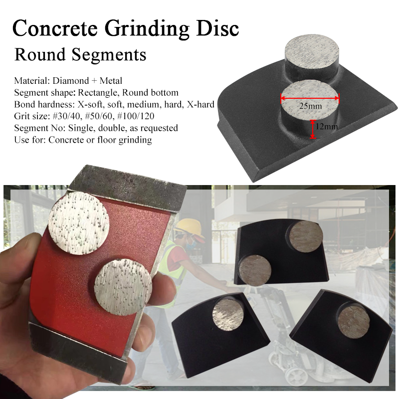 Johnson Tools Metal Bond Diamond Grinding Plate for Concrete Floor Renewing Grinding 6