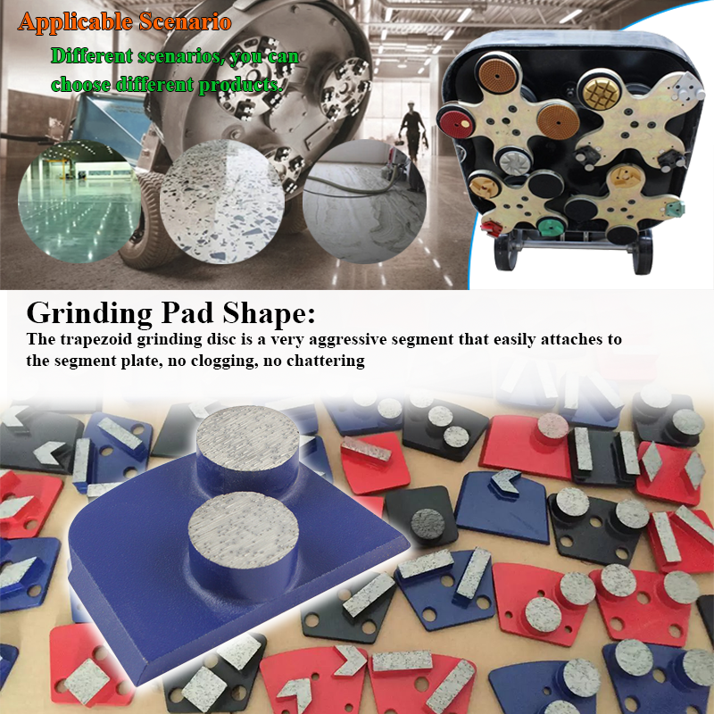 Johnson Tools Metal Bond Diamond Grinding Plate for Concrete Floor Renewing Grinding 8