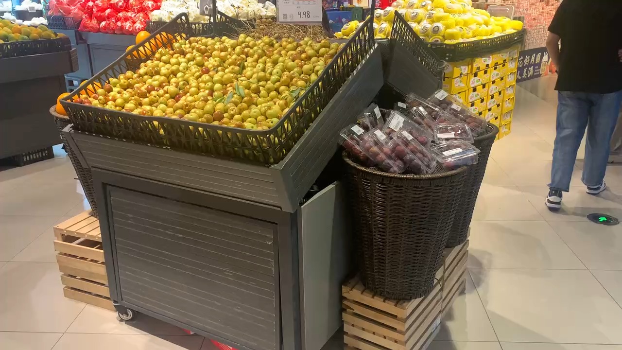Estante de frutas del supermercado XINDE 1