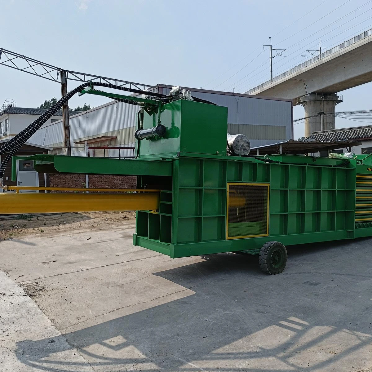 prensa de balas automática máquina empacadora horizontal 1