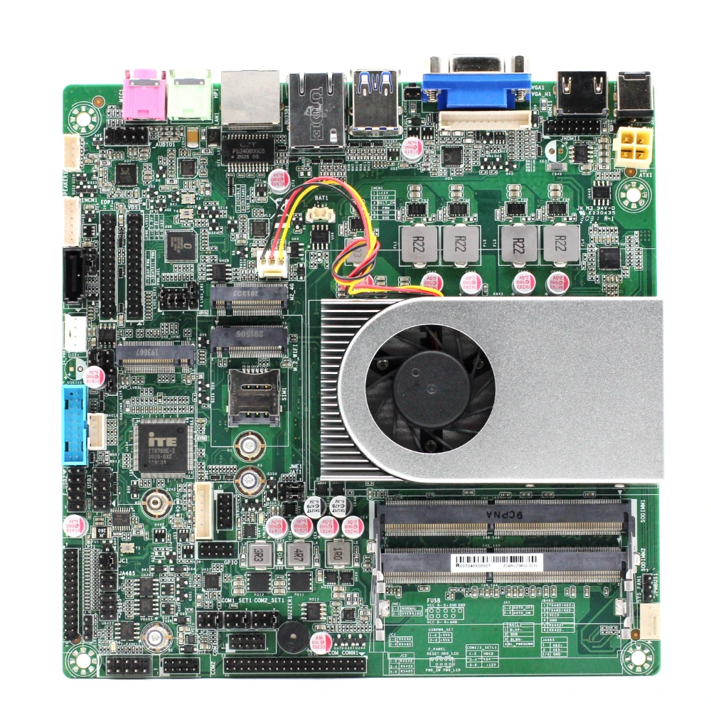 X86 Industrial Motherboard UWHLUT-6C2L with Mini ITX Independent CPU 1