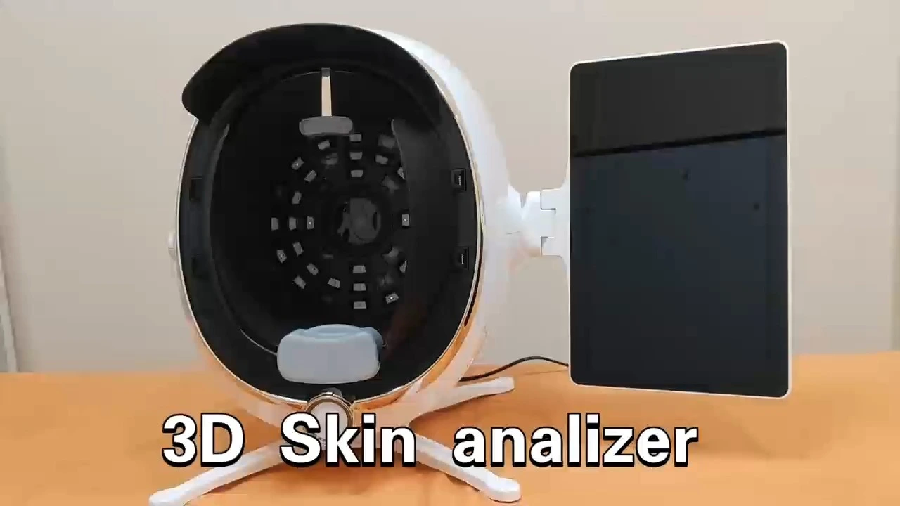 A máquina do analisador da pele do varredor da pele da cara 3D detecta o tipo Moji Al Intelligent Imager da pele 1