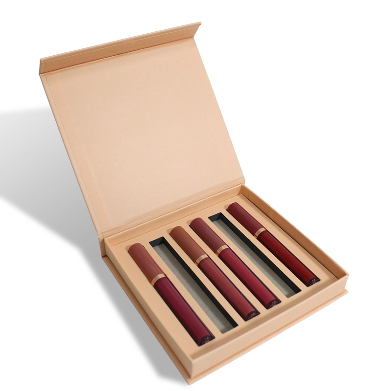 Kosmetik-Lippenstift-Flip-Box, Heißpräge-EVA-Samteinsatz 1