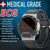 Unisex Smart Watch with Apps round Shape Heart Rate Monitor Smart Watch Medical Grade Level Smart Watch with PPG ECG 1