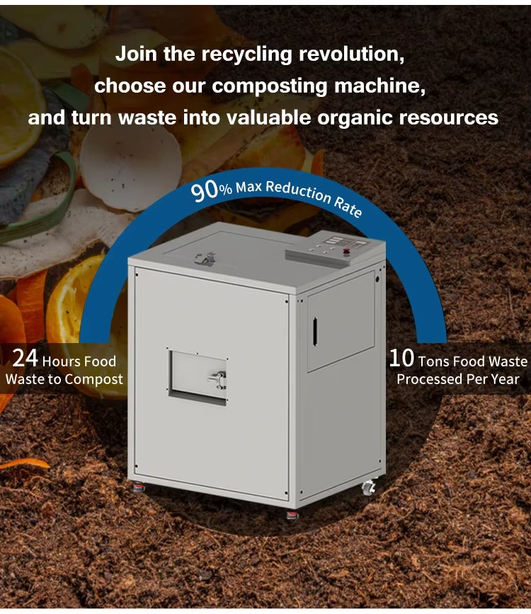 Commercial kitchen food waste garbage disposer compost maker machine food compost machine organic compost machine 11