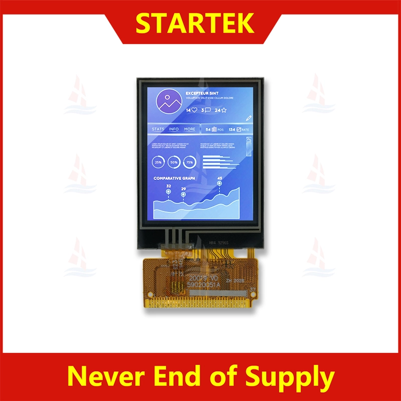 2.0 inch 176x220 ST7775R 8 bit MCU interface Industrial TFT LCD module with resistive touch KD020QCTBN019-TP 1
