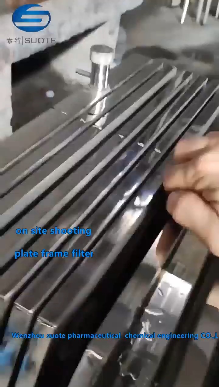 Le filtre à cadre en plaque représente 01
